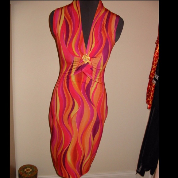 NWOT MINI COLORFUL DRESS,SZ SMALL - Picture 2 of 4